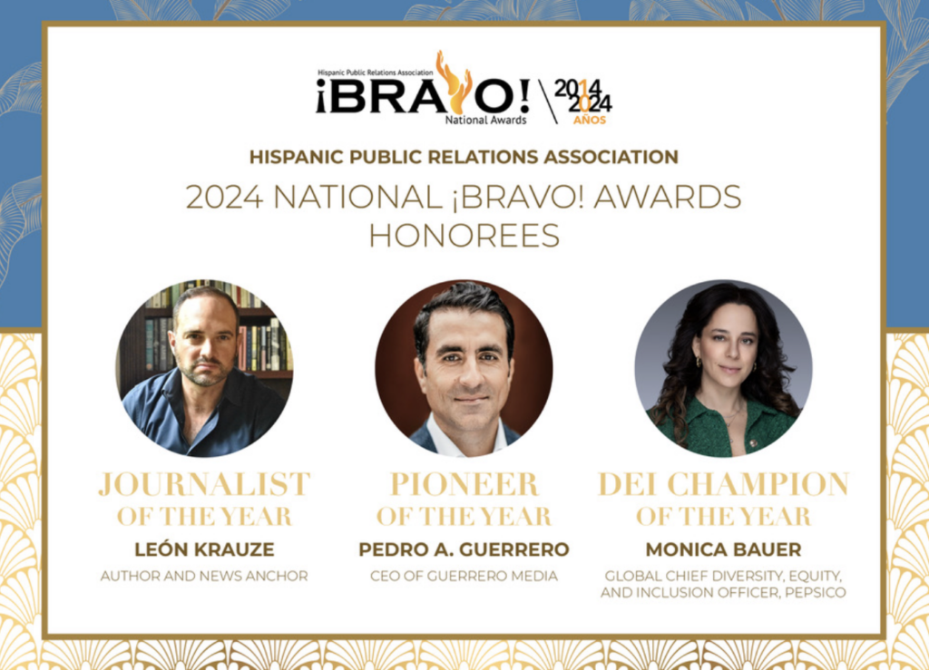 La Asociación Hispana de Relaciones Públicas anuncia a los galardonados de los Premios ¡BRAVO! 2024